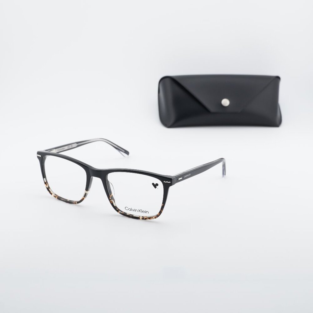 Calvin Klein CK21502 011 Rectangle Eyeglasses 55mm - Black/Havana